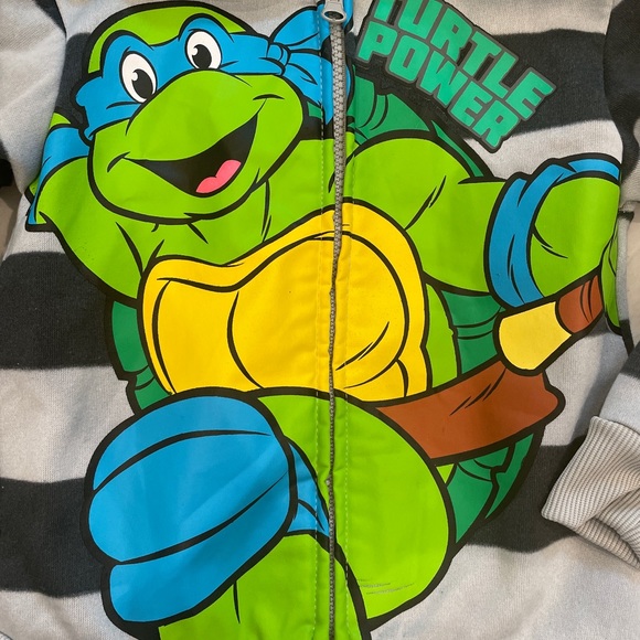Size: 3T Ninja Turtle Zip Hoodie Jacket - Picture 4 of 4